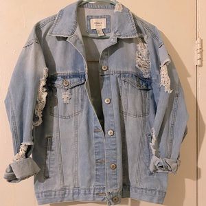 Forever 21 Oversized Denim Jacket, S